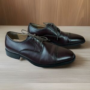 Joseph Abboud Mens Dark Brown Leather Laced  Dress Shoes Size 10.5